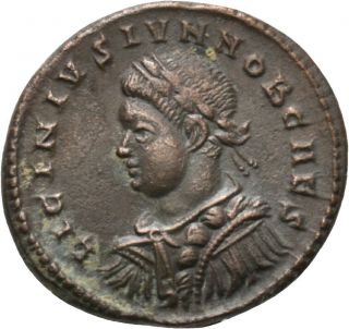 Dionysos Licinius Ii.  Ae - Follis Trier Trophäe Gefangene Mw 2133