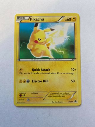 Pikachu Bw54 Pokemon Card • Black Star Promo • Near