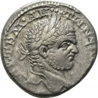 Dionysos Caracalla Bi - Tetradrachme Emesa Adler Mw 2126