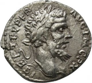 Dionysos Septimius Severus Ar - Denar östl.  Mzst.  Victoria Mw 2123