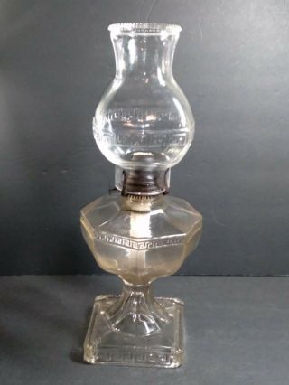 Rare Antique Oil Lamp Eapg 1870 