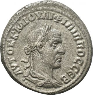 Dionysos Philippus I.  Bi - Tetradrachme Antiochia Adler Mw 2106