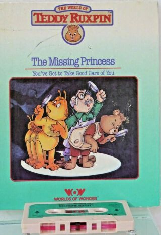 Teddy Ruxpin Tape And Book " The Missing Princess " World Of Wonder 1985