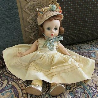Vintage Madame Alexander Kins Strung Doll Bent Knees Southern Girl Dress - 1950 
