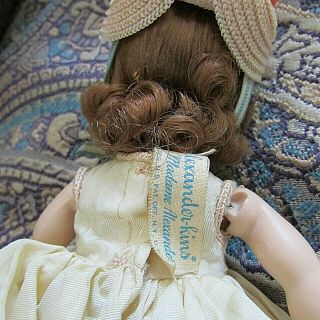 Vintage Madame Alexander Kins strung doll bent knees Southern Girl dress - 1950 ' s 4
