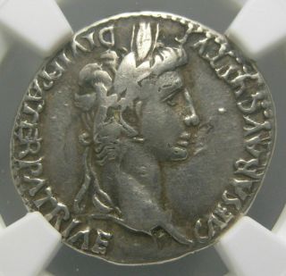 Augustus Denarius (27 Bc - 14 Ad),  Gaius & Lucius Caesars,  Certified Ngc
