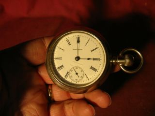 Antique American Waltham Watch Company 18s Pocket Watch Serial 14454297