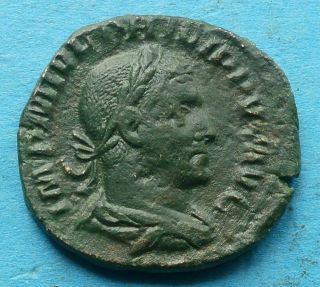 Rom Sesterz Ae 29 Philippus I.  Arabs 244 - 249 Felicitas Caduceus Cornucopiae