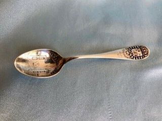 Antique Sterling Silver Souvenir Spoon St.  Augustine Florida - - 4 "