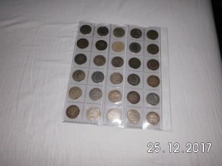 30 Wertvolles Silber Münzen (900 Silber) Deutsches Reich