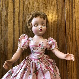 VINTAGE CISSY DOLL MADAME ALEXANDER 1950s With Slip and Dress 2
