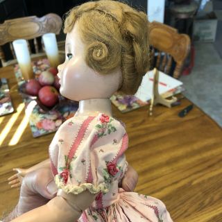 VINTAGE CISSY DOLL MADAME ALEXANDER 1950s With Slip and Dress 4