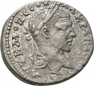 Dionysos Macrinus Bi - Tetradrachme Laodicea Adler Mw 2063