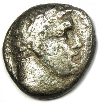 Phoenicia Tyre Ar Half Shekel Bible Silver Coin Melkart 126 Bc - 45 Ad - Fine / Vf