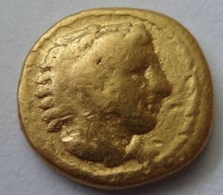 Kings Of Macedon.  Philip Ii (359 - 336 Bc).  Gold 1/4,  Quarter Stater,  Rare 1700