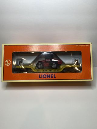 Lionel Train Lines 6461 Depressed Flat Car W/ertl Case 4x4 Tractor W/box 6 - 16957