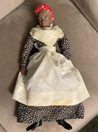 Vintage RARE African American Doll 1967 Magge Head Kane 17” Named Nanny 2