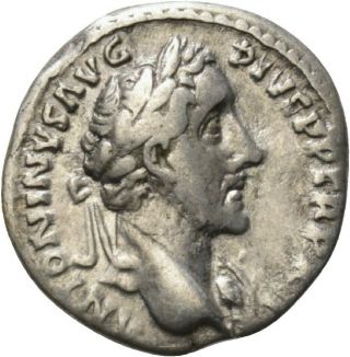 Dionysos Antoninus Pius Ar - Denar Rom Fortuna Mw 2039