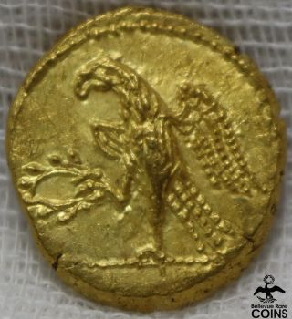 After 54 Bc Gold Thracian Or Scythian Coson Av Stater Eagle Stunning Details