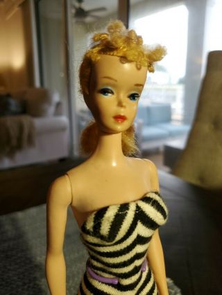 Vintage Barbie Blonde Ponytail 4 Tm