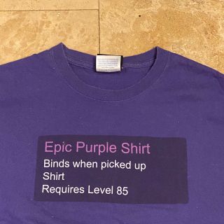 Vintage Blizzard Entertainment Epic Purple Shirt World Of Warcraft Funny T - Shirt 3