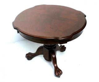 Vintage Mahogany Coffee Table With Ball And Claw Feet [6672]
