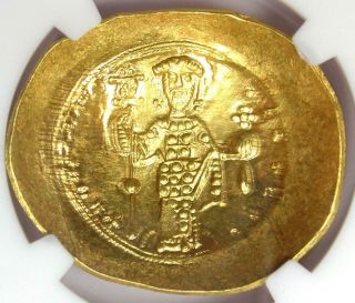 Constantine X Av Gold Histamenon Nomisma Christ Coin (1059 - 67 Ad) - Ngc Ms (unc)