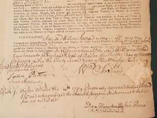 1759 antique COLONIAL DEED boston province ma bay WM STODDARD JOHN pomfret ct 3