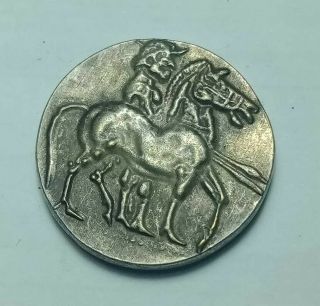 Unresearched Ancient Greek Ar Bronze Tetradrachm Coin 10.  3g
