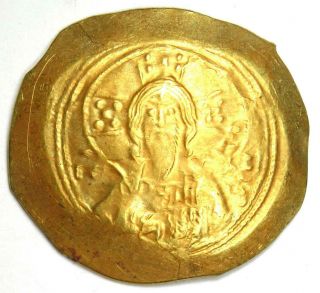 Michael Vii Ducas Av Gold Histamenon Nomisma Christ Coin 1071 - 78 Ad - Vf / Xf