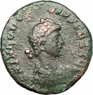 Theodosius I The Great Ancient Roman Coin Cross Victory Nike W Captive I26428