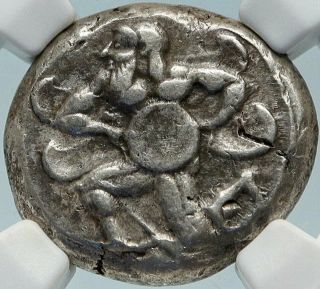 Mallos Cilicia Authentic Ancient 440bc Silver Greek Stater Coin Swan Ngc I84250