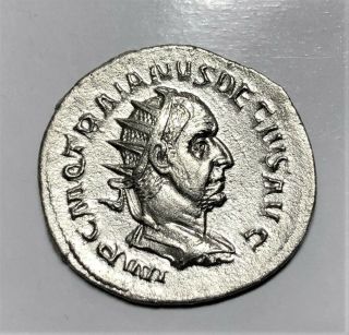 Roman Empire/ Antoninianus/ Trajan Decius/ Condition/ Silver Coin