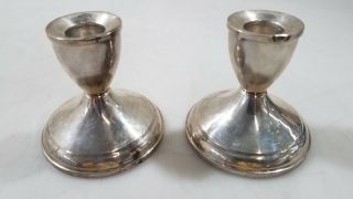 Duchin Creations Weighted Sterling Candle Holders