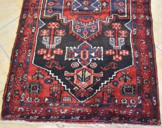 3 ' 4 x 9 ' 8 Kurdish Geometric Tribal Hand Knotted Wool Rug Oriental Runner 3 x 10 5