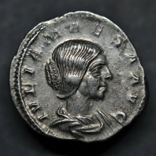 A Silver Denarius Of Julia Maesa: Pudicitia.  Rome,  Ad 218 - 220.  Ric Iv 268
