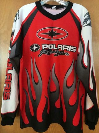 Size Large Unisex Adult Pure Polaris Motocross Long Sleeve Racing Jersey Exc
