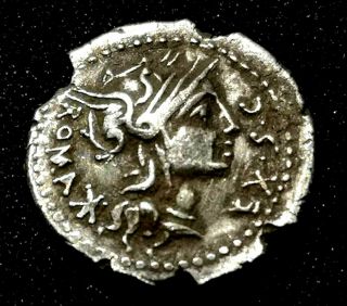 Roman Republic.  M.  Sergius Silus,  116 - 115 Bc.  Ar Denarius