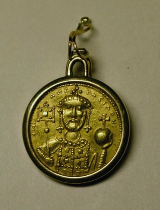 Byzantium Gold Histamenon Michael Vii Ducas 1071 - 1078 Jewelry Pendant Constantin
