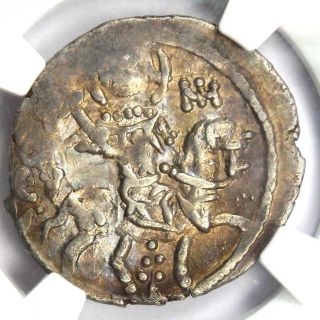 Byzantine Trebizond Alexius II AR Asper Coin 1297 - 1330 AD - NGC Choice XF (EF) 6