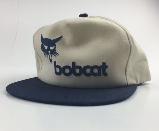 Vintage Bobcat K - Products Trucker Snapback Hat Made In USA In 2