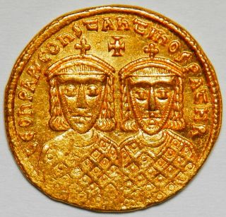 Byzantine Empire Leo Iv Av Solidus (778 - 780) Gxf R (sear:1583) [4.  49 Grams]