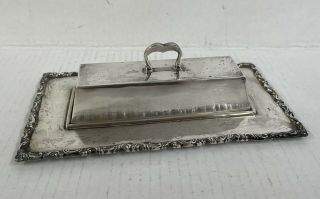 Mexico.  950 Sterling Silver Modernist Covered Butter Dish Over 400gms