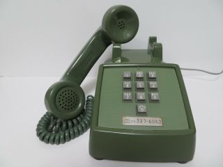 Antique Western Electric 1500 telephone 10 button touch tone rare Green 4
