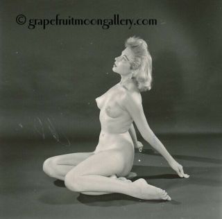 1950s Bunny Yeager Contact Sheet Photo 12 Frames Lucy Baron Nude Figure Study 4