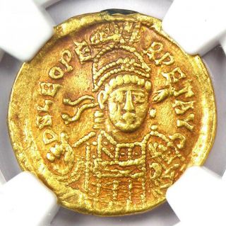 Eastern Roman Leo I Av Solidus Gold Coin 457 - 474 Ad - Certified Ngc Xf (ef)