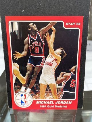 1984 - 85 Star 3 Basketball Michael Jordan Rc Rookie - 1984 Olympic Team