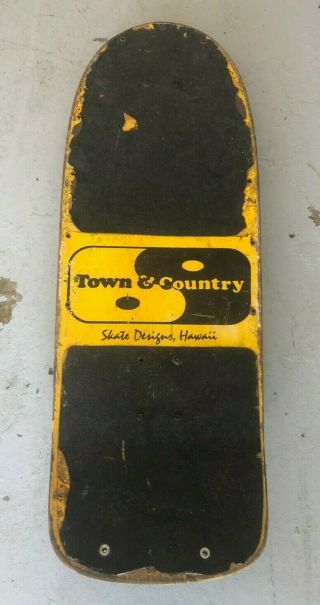 Town & Country Hawaii Vintage Skateboard Gull Wing Trucks Sims Street Wheels