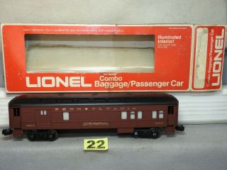 Lionel O Gauge 6 - 9515 Pennsylvania Railroad Combine Passenger,  Ex,  Ready To Run