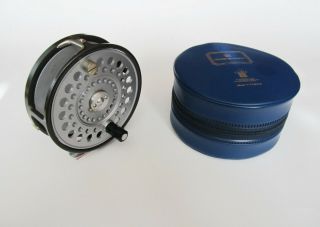 Vintage Hardy Bros.  The St.  Aidan 3 ¾” Fly Fishing Reel With Case - Vgc